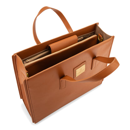 Lyra Tote Bag - Brown