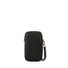 Load image into Gallery viewer, Luna Leather Phone Pouch Zipped - Black