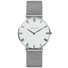 Load image into Gallery viewer, silver-mesh-watch-women&#39;s